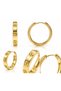 Imported Gold Brand Model C Hoop Earrings