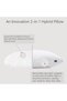 Hybrid Pillow for Sleeping, Adjustable Shredded Memory Foam Pillow Core with Fluffy Down A - 3