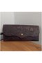 Genuine Leather Embossed Patterned Portfolio Wallet (Black, Tan, Khaki, Green, Red, Purple, Plum Brown)