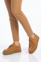 Accessory Lace-Up Stylish Comfortable Brown Suede Women's Casual Shoes Auren