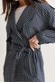 Women's Lined Plaid Patterned Belted Double Breasted Collar Pocket Detailed Trench Coat 7092 60286678 - 6