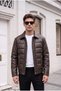 Rain Windproof Leather Inflatable Jacket
