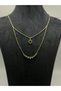 Women's Minimal Stone Layered Chain Necklace, with Gift Wrap Option - 3