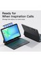Magic Keyboard Case for Samsung Galaxy Tab S10 Lite S10 FE 2025 S9 FE 10.9 Inch S11 S9 S8 S7 11", Floating Cantilever Magnetic Stand Wireless Backlit Trackpad Keyboard, S Pen Slot LED Display - 6