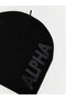 Rmz Gi̇yi̇m Farkiyla Letter Printed Boy's Beanie - 2