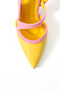 Kevin Women's Suede Detailed Buttoned Open Back Pointed Toe Heeled Shoes - 5