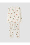 Rmz Gi̇yi̇m Farkiyla New Year's Themed Girls' Velvet Pajama Set