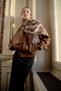 Bitter Brown Canvas Pattern Shawl - 2
