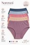 Women's Ribbed High Waist Plus Size 5-Pack Panties