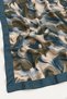 Turquoise Canvas Patterned Shawl - 3
