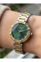 Luxury Looking Women's Wristwatch |   33 mm Steel Band, Green Dial with Stone Detail - 2