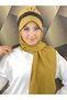 Tesettür Daily Black Silvery Shiny Scarf with Hat - 2