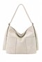 Women's Black Suede Hobo Shoulder Bag - Oversized Shoulder Bag with Belt Strap and Double Pockets - 2