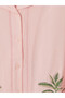 I Shirt Roba Collar Embroidered Women's Pajama Top from Freezen Store - 3