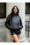 Women's Viral Zr Model New Season Stand Collar Leather Jacket - 5