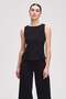 Solid Sleeveless Waist-Length Top - 4
