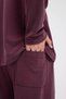 Men's Roma&Monada Oversize Oysho Fabric Suit Claret Red - 7
