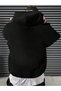 Men's Happy Hour Figure Printed Oversize 3 Thread Hoodie Sweatshirt - 3