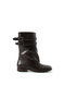Belda Genuine Leather Black Belt Detailed Flat Sole Women's Boots & Boots - 3
