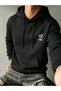 Men's Happy Hour Figure Printed Oversize 3 Thread Hoodie Sweatshirt