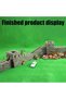 300 PCS Mini Bricks, Mini Black Wall Bricks Square Miniature Brick Scale Model Bricks, 1:16 Mini Bri - 6
