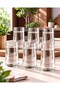 Set of 6 390 Cc Glass Water Glasses – Modern and Stylish Design