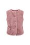 Girl's Vest 100% Cotton Plush with Buttons - 2