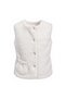 Girl's Vest 100% Cotton Plush with Buttons - 3