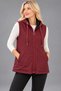 Women's Hooded Fleece Lined Zippered Waterproof Vest