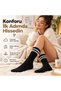 Unisex Black Socks with White Stripes Set of 9 Long Socks Daily Sports College Style Comfortable Women's Men's Socks - 6