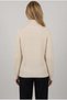Women's Cream Ecru Thick Knit Turtleneck Sweater - 3