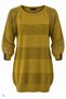 Women's Green Crew Neck Glittery Imported Thread Knit Lycra Thin Knitwear Blouse with Accessory on the Sleeve End - 5