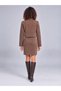 Women's Brown Suede Fabric Buttoned Pocket Jacket - 4