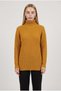 Women's Mustard Yellow Thick Knit Turtleneck Sweater