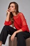 Women's Transparent Detailed Knitwear Blouse - 2