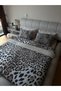 Cotton Satin Leopard Pattern Duvet Cover Set Double Size - 3