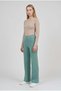 Women's Aqua Green Knitwear Trousers Single Bottom S-M-L Compatible Flexible One Size - 2