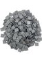 300 PCS Mini Bricks, Mini Black Wall Bricks Square Miniature Brick Scale Model Bricks, 1:16 Mini Bri