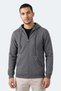 Nonstop I Men's Oversized Dark Gray Sweatshirt with Hood and Pockets - 6