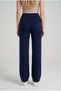 Women's Navy Blue Knitwear Trousers Single Bottom S-M-L Compatible Flexible One Size - 3