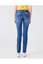 Molly m Slim Leg Mid Waist Mid Indigo Jean Pants - 3