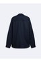 Regular Fit Basic Navy Blue Shirt - 4