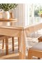 Transparent 0.15 Mil Pvc Oilcloth Tablecloth with Hanging Straps