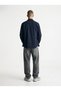 Regular Fit Basic Navy Blue Shirt - 2