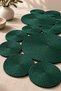 Dark Emerald Green Color Runner / Table / Living Room, Coffee Table Cover (75X35) / New Year, Christmas Table Decoration - 2
