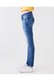 Molly m Slim Leg Mid Waist Mid Indigo Jean Pants - 4