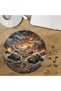 Military Battle - Tanks Design Special Cut Round 272 Piece Wooden Puzzle Mpda755
