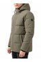 Men's Green Hooded Regular Fit Coat - 4