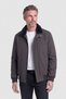 Brown Fur Collar Men's Zippered Coat - 4
