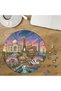 World Cities Design Custom Cut Round 272 Piece Wooden Puzzle Mpda765